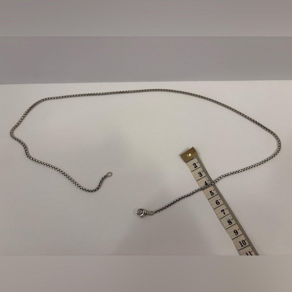 David Yurman 1.7mm Sterling Silver box chain necklace